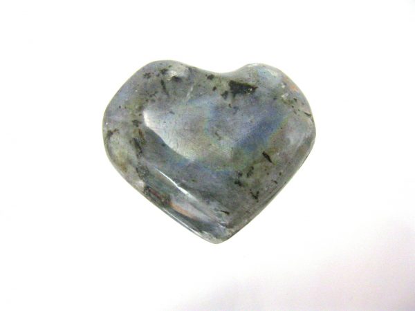 Genuine Labradorite Metaphysical Polished Mineral Heart from Madagascar for Sale. #4a