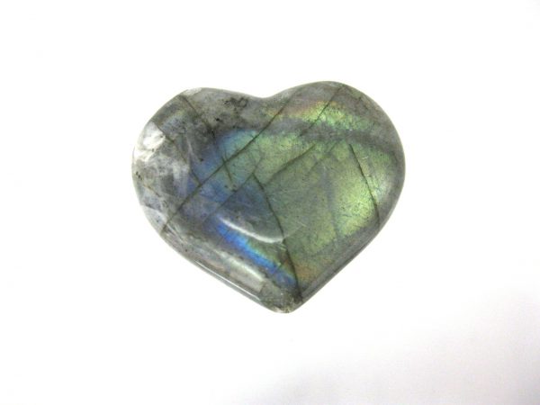 Genuine Labradorite Metaphysical Polished Mineral Heart from Madagascar for Sale. #6