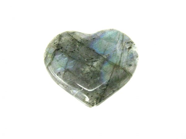 Genuine Labradorite Metaphysical Polished Mineral Heart from Madagascar for Sale. #6a