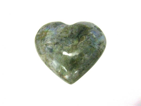 Genuine Labradorite Metaphysical Polished Mineral Heart from Madagascar for Sale. #8a