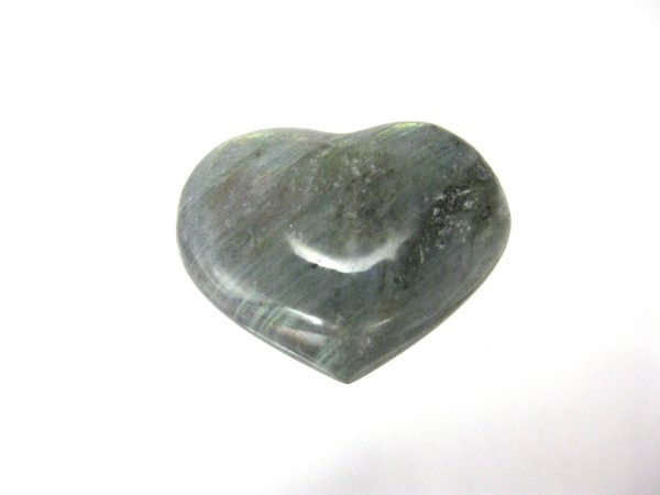 Genuine Labradorite Metaphysical Polished Mineral Heart from Madagascar for Sale. #9