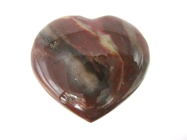 Genuine Petrified Wood Metaphysical Polished Mineral Heart from Madagascar for Sale. #1