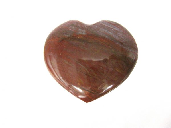 Genuine Petrified Wood Metaphysical Polished Mineral Heart from Madagascar for Sale. #12a