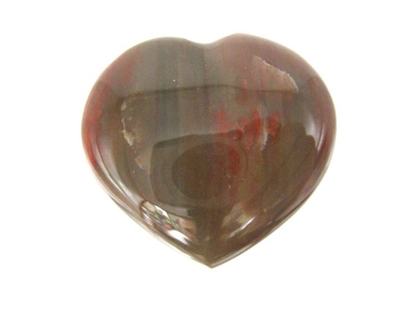 Genuine Petrified Wood Metaphysical Polished Mineral Heart from Madagascar for Sale. #2a