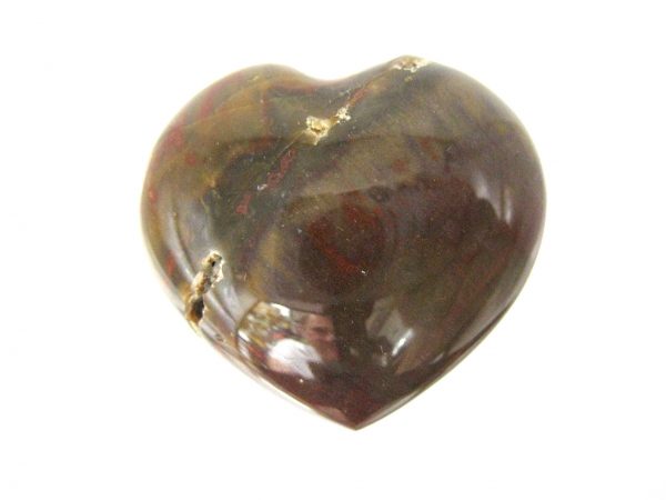 Genuine Petrified Wood Metaphysical Polished Mineral Heart from Madagascar for Sale. #3