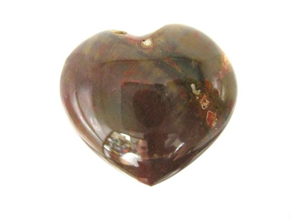 Genuine Petrified Wood Metaphysical Polished Mineral Heart from Madagascar for Sale. #3a