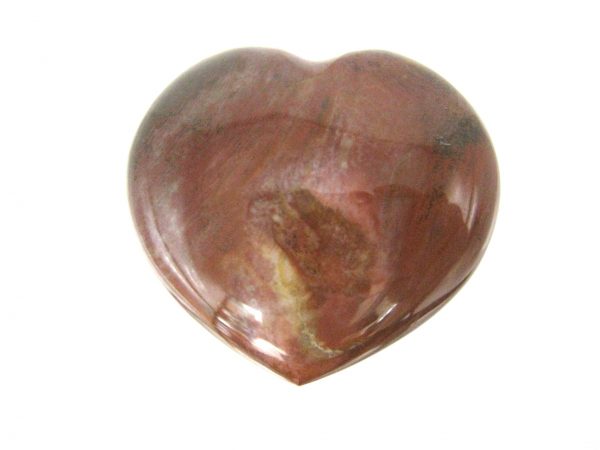 Genuine Petrified Wood Metaphysical Polished Mineral Heart from Madagascar for Sale. #4