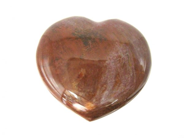 Genuine Petrified Wood Metaphysical Polished Mineral Heart from Madagascar for Sale. #4a