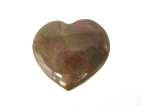 Genuine Petrified Wood Metaphysical Polished Mineral Heart from Madagascar for Sale. #9a