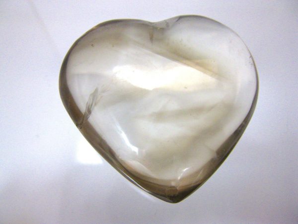 Genuine Smoky Quartz Metaphysical Polished Mineral Heart from Madagascar for Sale. #2