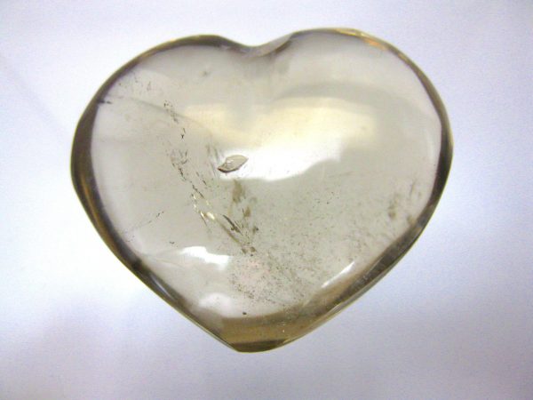 Genuine Smoky Quartz Metaphysical Polished Mineral Heart from Madagascar for Sale. #5a