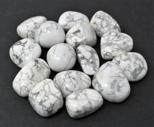 Tumbled White Howlite Metaphysical Stone From Zimbabwe For Sale