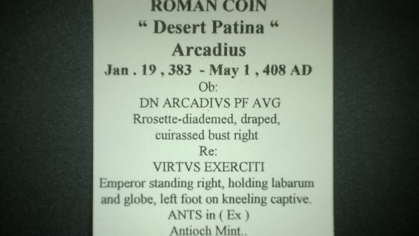 Genuine Arcadius-Roman Bronze Coin for Sale #29