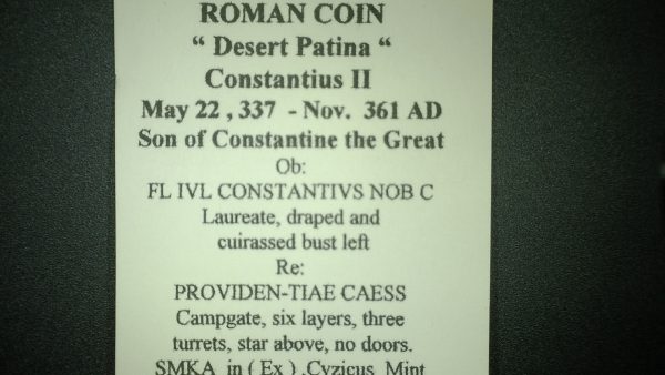 Genuine Constantius II Roman Bronze Coin for Sale #15