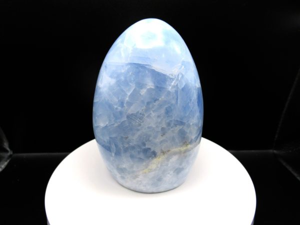 Genuine Blue Calcite Metaphysical Free Form Polished Mineral from Madagascar for Sale #2