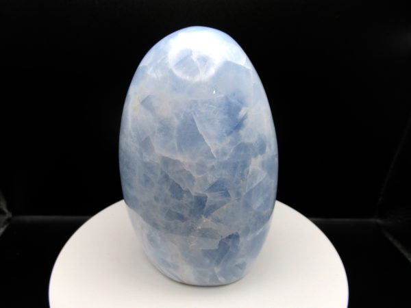 Genuine Blue Calcite Metaphysical Free Form Polished Mineral from Madagascar for Sale #3