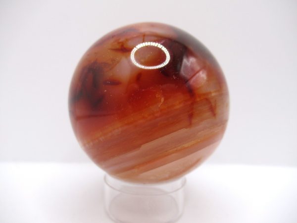 Genuine Carnelian Metaphysical Polished Mineral Sphere from Madagascar for Sale. #2