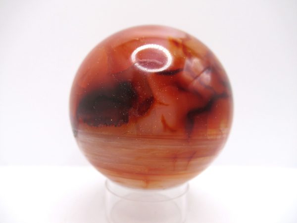 Genuine Carnelian Metaphysical Polished Mineral Sphere from Madagascar for Sale. #2a