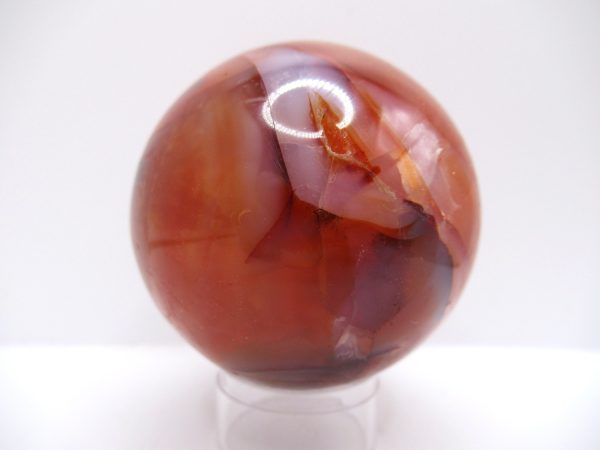 Genuine Carnelian Metaphysical Polished Mineral Sphere from Madagascar for Sale. #3