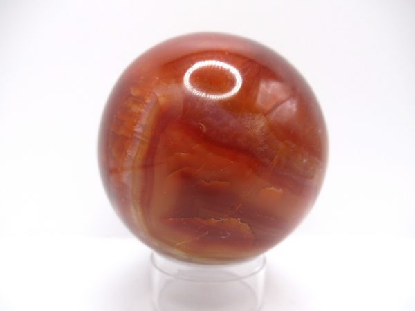 Genuine Carnelian Metaphysical Polished Mineral Sphere from Madagascar for Sale. #4