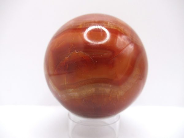 Genuine Carnelian Metaphysical Polished Mineral Sphere from Madagascar for Sale. #4a