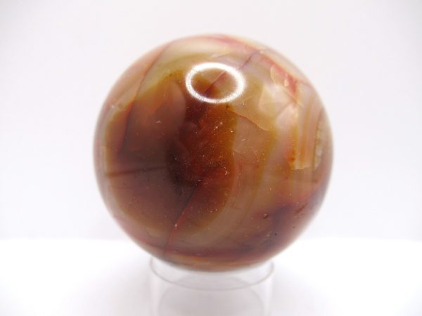 Genuine Carnelian Metaphysical Polished Mineral Sphere from Madagascar for Sale. #5