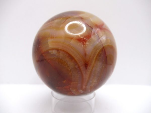 Genuine Carnelian Metaphysical Polished Mineral Sphere from Madagascar for Sale. #5a