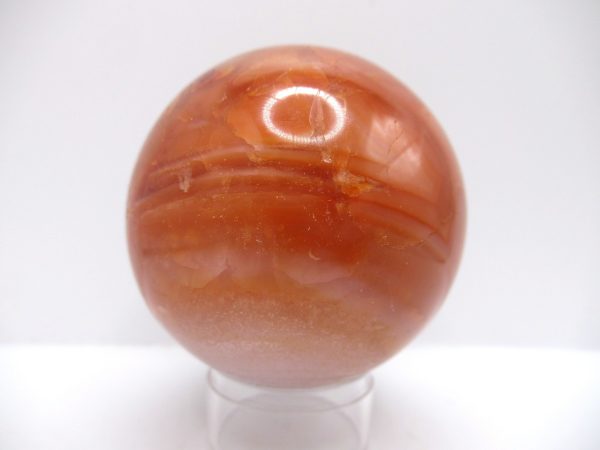 Genuine Carnelian Metaphysical Polished Mineral Sphere from Madagascar for Sale. #6a