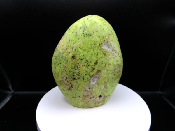 Genuine Green Opal Metaphysical Free Form Polished Mineral from Madagascar for Sale. #1