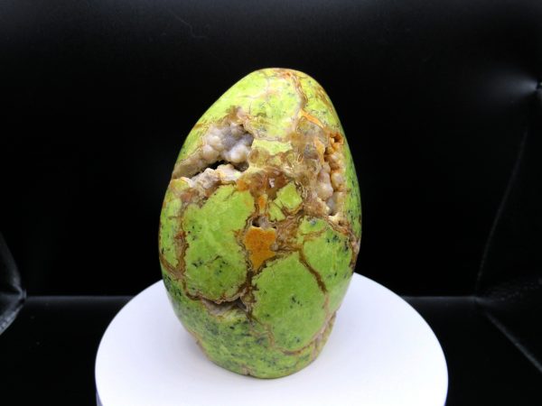 Genuine Green Opal Metaphysical Free Form Polished Mineral from Madagascar for Sale #2