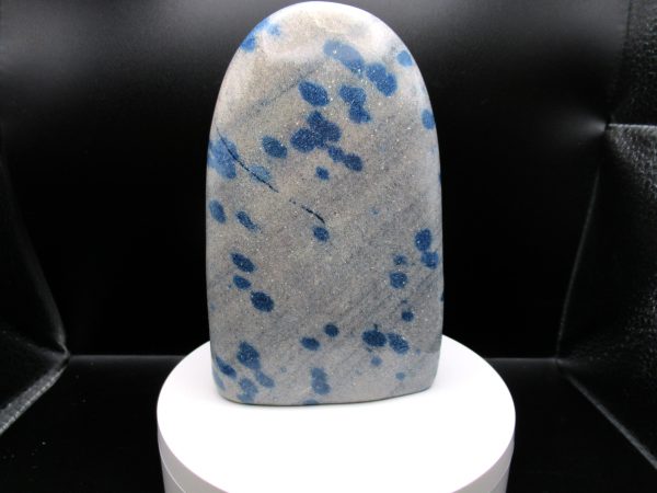 Genuine Raindrop Azurite Metaphysical Free Form Polished Mineral from Madagascar for Sale. #1