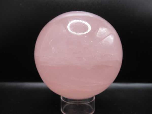 Genuine Rose Quartz Metaphysical Polished Mineral Sphere from Madagascar for Sale. #1