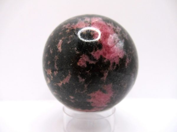 Genuine Rhodonite Metaphysical Polished Mineral Sphere from Madagascar for Sale. #2