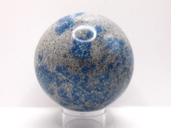 Genuine Raindrop Azurite Metaphysical Polished Mineral Sphere from Madagascar for Sale. #1