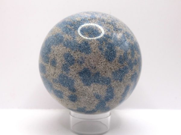 Genuine Raindrop Azurite Metaphysical Polished Mineral Sphere from Madagascar for Sale. #2a