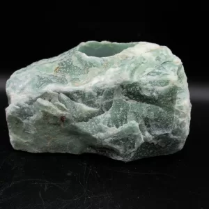 Natural Aventurine Mineral Candle Holder #2 For Sale