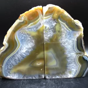 Genuine Brazil Agate Polished Bookend For Sale #1