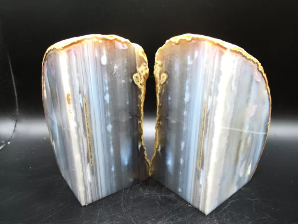 Genuine Brazil Agate Polished Bookend For Sale #3a