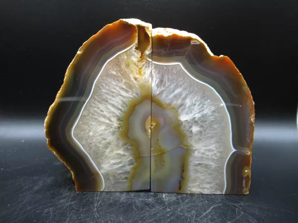 Genuine Brazil Agate Polished Bookend For Sale #5