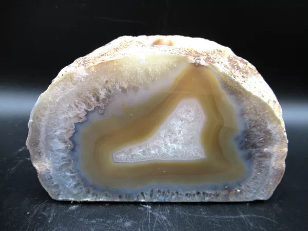 Natural Agate Mineral Candle Holder #3 For Sale