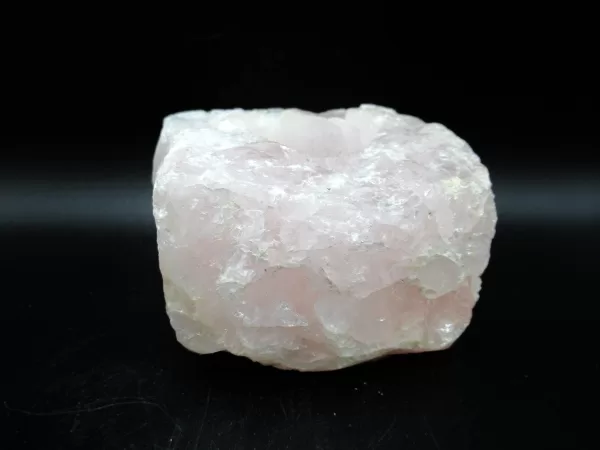 Natural Rose Quartz Mineral Candle Holder #4 For Sale