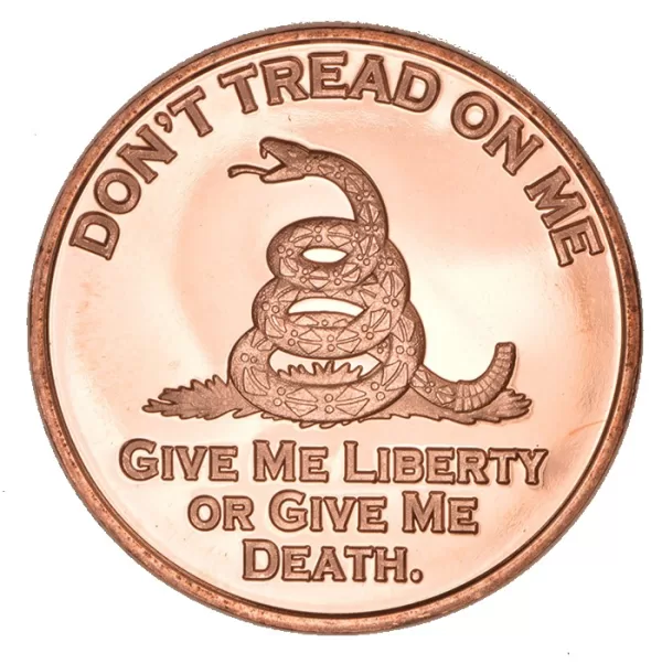 don't tread on me copper coin obverse-1