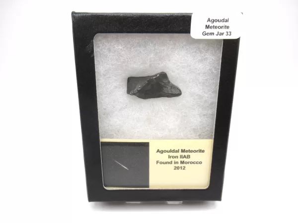 Genuine Agoudal Meteorite in Gem Jar For Sale #33