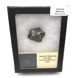 Genuine Agoudal Meteorite in Gem Jar For Sale #35