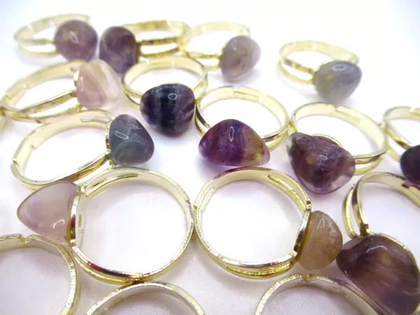 Fluorite Mineral Ring | Adjustable - Image 2