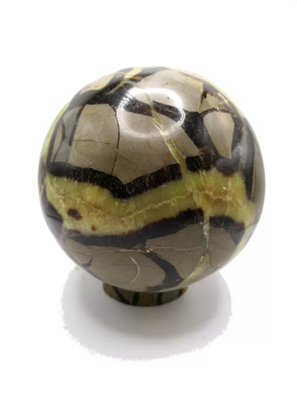 Genuine Jurassic Age Polished Septarian Egg Mineral For Sale from Madagascar #6c