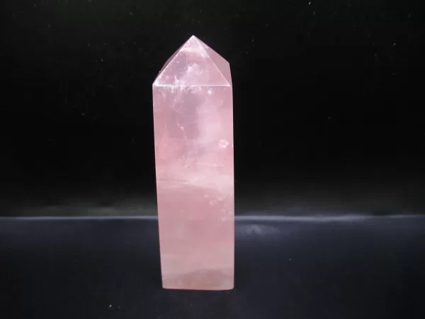 Genuine Rose Quartz Metaphysical Obelisk For Sale #10b