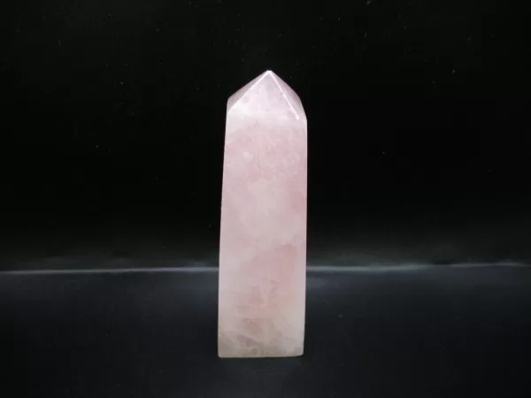 Genuine Rose Quartz Metaphysical Obelisk For Sale #1a