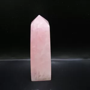 Genuine Rose Quartz Metaphysical Obelisk For Sale #1c