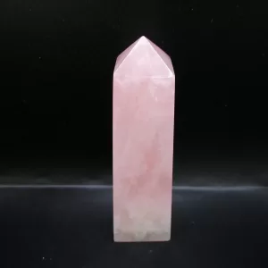 Genuine Rose Quartz Metaphysical Obelisk For Sale #2